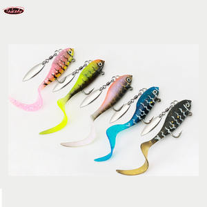 Leurre souple de pêche TAKEDO LS02 5,7 cm 7 g, jig en plomb, appâts en PVC, appât oscillant rotatif, appât artificiel dur, cuillère en métal pour les poissons de la famille des ets - Product Image 6