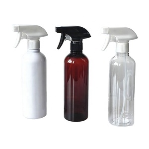 Ventes chaudes - Flacons pulvérisateurs vides personnalisés - 17 oz - 500 ml - Flacon pulvérisateur en PET noir - Product Image 1