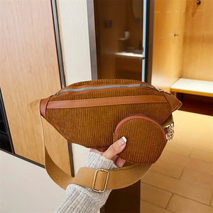 2024 Nova Coleção de Bolsas Transversais Femininas de Luxo em Pele Sintética Colorida, Moderna, Barata, Preta, com Cinto e Zíper, à Prova d'Água - Product Image 1