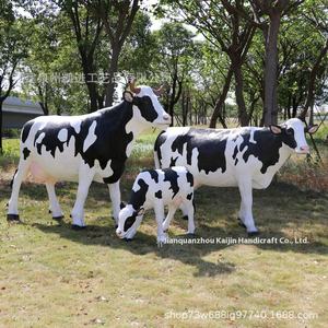 Çevre dostu reçine inek heykeli cam elyaf takviyeli plastik açık topluluk manzara dekorasyon alışveriş merkezleri parklar çiftlikleri - Product Image 4