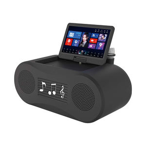 Máquina de Karaoke Profesional con WiFi y Pantalla Táctil Sistema <span class=keywords><strong>Jukebox</strong></span> KTV Altavoz Portátil con 2 Micrófonos Inalámbricos para Fiestas Familiares - Product Image 1