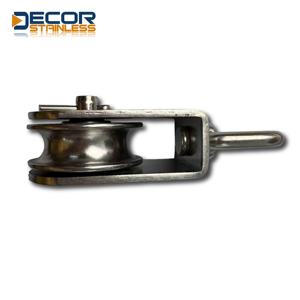 مجموعة دوارة من الفولاذ المقاوم للصدأ البحرية الثقيلة ، كتلة بكرة واحدة ، كتلة سلسلة 50 يخت ، معدات قارب - Product Image 4