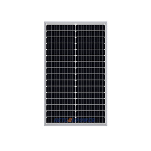 แผงโซลาร์เซลล์โมโนคริสตัลไลน์สีดำทั้งหมด 50W 18V สำหรับชาร์จแบตเตอรี่ตะกั่วกรด 12V ขนาดเซลล์ 156.75 มม. x 156.75 มม. - Product Image 2