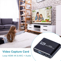 Carte de capture TV-link 4K pour Nintendo Switch, Xbox, PS4/PS5, PC/OBS Streaming USB3.0 en alliage d'aluminium et acier inoxydable