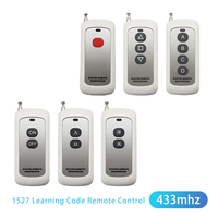 Control Remoto Inalámbrico Universal a Prueba de Agua para Puerta de Garaje, Alcance de 1000M, 1, 2, 4, 8 Botones, Código 1527, Transmisor de Relé RF, Material ABS