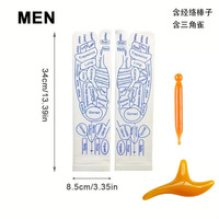 Massage des pieds Chaussettes d'acupression Massage de physiothérapie Soulager les pieds fatigués Chaussettes de réflexologie Chaussettes de point de pied Illustration anglaise