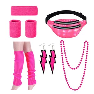 Offre Spéciale Boucles d'oreilles, colliers, sacs, accessoires de décoration de fête à thème de yoga pour femmes des années 1980 - Product Image 2