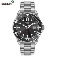 200M plongée mince montres mécaniques avec aiguilles lumineuses bracelet en acier inoxydable calendrier personnalisé mécanique montre de luxe