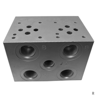 DR2-06 (CETOP 03) Bloc de soupape de collecteur de soupape hydraulique en aluminium/acier