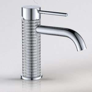 Rubinetto <span class=keywords><strong>per</strong></span> Lavabo da Appoggio in Rame Dorato Rosa, Design Artistico, <span class=keywords><strong>per</strong></span> <span class=keywords><strong>Bagno</strong></span> Domestico, Modello Elevato Grigio Canna di Fucile - Product Image 6