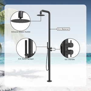 <span class=keywords><strong>Colonne</strong></span> de douche extérieure moderne en acier inoxydable, <span class=keywords><strong>colonne</strong></span> de douche sur pied, <span class=keywords><strong>robinet</strong></span> de douche - Product Image 3
