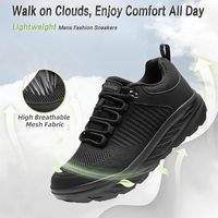 Chaussures Diabétiques Légères à Lacets pour Hommes, Largeur Spéciale, Respirantes, Chaussures Médicales en Gros