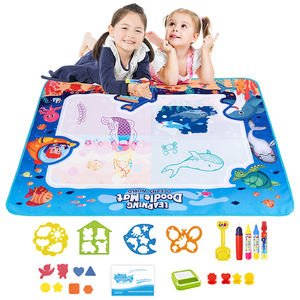 100*80 cm di pittura ad acqua riciclabile Pad giocattolo Multi-accessori acqua tela creazione creazione disegno acqua scarabocchio tappetino per bambini - Product Image 1