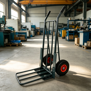 Chariot à main pour escaliers <span class=keywords><strong>de</strong></span> 180 kg, chariot à main robuste en métal, deux roues, cadre en acier inoxydable durable pour outils - Product Image 2