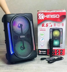 QS-7601 fabbrica all'ingrosso altoparlante senza fili KIMISO doppio 6.5 pollici corno altoparlante piccolo altoparlante di plastica con telecomando - Product Image 4