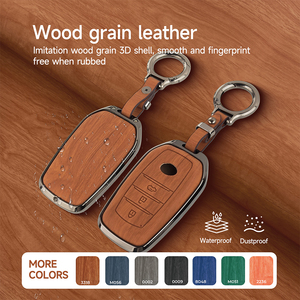 Magicocase – Étui de clé de voiture personnalisé en alliage de zinc et cuir avec porte-clés, coque de télécommande pour Toyota Sienna et Camry - Product Image 1