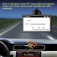 Navigation GPS pour voiture Android WiFi 7 pouces, RAM 1 Go + RAM 16 Go, navigateur de véhicule, carte d'Amérique, d'Amérique du Sud, des États-Unis et d'Europe, mise à jour gratuite