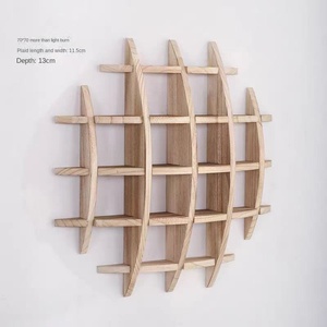 Estante de Madera Maciza Cuadrado Moderno y Sencillo, Estilo Duobao, Estante de Almacenamiento de Té Montado en la Pared, Estilo Chino, Yunzhi Min - Product Image 2