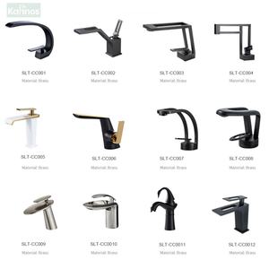 Grifo de Lavabo Moderno Sin Contacto, Personalizable, de Latón Gris, con una Sola Manija, Válvula de Cerámica, Montado en Cubierta, Mezclador de Cascada, Grifería Sanitaria - Product Image 2