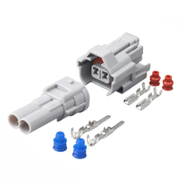 Conector de cable de inyector de combustible impermeable de 2 pines con ranura superior, enchufe macho y hembra Nippon 6189-0060 6187-2311 6180-2321 DJ7024Y-2