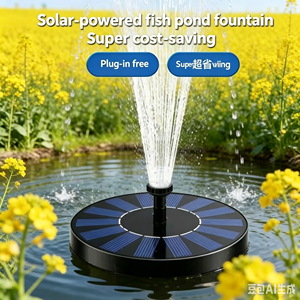 Pompe de circulation <span class=keywords><strong>solaire</strong></span> commerciale de 16 pouces au design rustique pour l'oxygénation des bassins de poissons extérieurs et l'aménagement paysager - Product Image 1