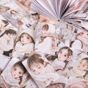 Fondos de personajes Libro envolvente Romance Girls' Journal Series Papeles de respaldo 50 hojas por paquete Bloc de notas promocional - Product Image 4