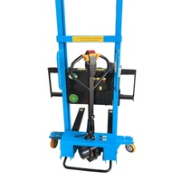Chariot élévateur transpalette électrique 1T 1,6 mm à mât simple, batterie lithium 48V, avec déplaceur latéral électrique et auto-chargeur