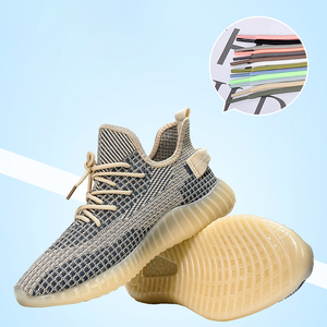 Lacets ronds en polyester haute résistance à tissage dense de 5 mm, couleur unie, pour Y-<span class=keywords><strong>eezy</strong></span> 350 V2, bottes Martin, chaussures de sport décontractées - Product Image 4