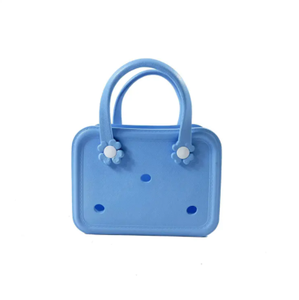 Nouvelle mode enfants tissé à carreaux petit Mini mignon Eva plage panier à provisions plage fourre-tout sacs à main SAC Croc Bogg sacs - Product Image 3