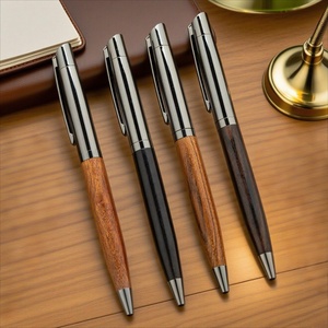 Stylo à bille en métal lourd de luxe Logo personnalisé Haute qualité Bois de rose Bois de santal 1,0 mm Stylos à bille Cadeau Design <span class=keywords><strong>plume</strong></span> - Product Image 1