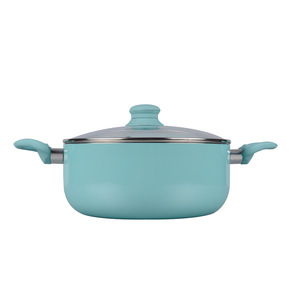 Non Stick Cookware Set 5 Piece Turquoise With Lids Oven Safe For Home Cooking - Product Image 4