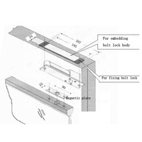 Système de contrôle d'accès intelligent par clavier RFID avec mot de passe et système de verrouillage à pêne pour porte en verre avec cartes maîtresses
