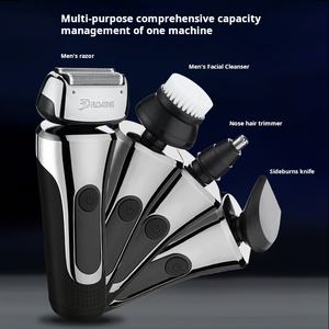 Caliente de cuerpo completo lavable <span class=keywords><strong>ZAO</strong></span> mini-shave Afeitadora eléctrica portátil multifuncional reciprocante digital USB recargable maquinilla de afeitar - Product Image 5