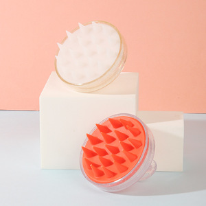 Brosse de massage du cuir chevelu en silicone avec coussin d'air et poils doux pour le nettoyage et la relaxation des cheveux - Product Image 3