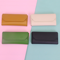 Etuis à lunettes en cuir PU de luxe Pochette à lunettes Sac à lunettes en silicone Pochette pour lunettes de soleil