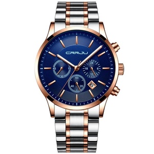 Montre Chronographe de Luxe Classique pour Homme, 3 Sous-Cadrans, 6 Aiguilles, Affichage 24H, Lumineuse, Étanche, à Quartz, Affichage de la Date - Product Image 5