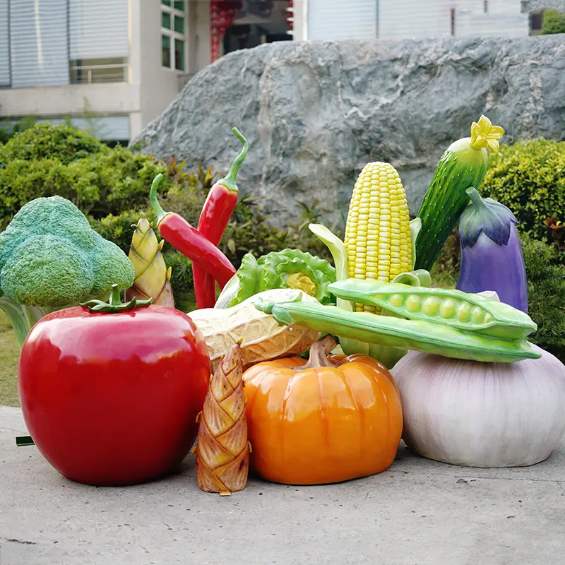 Accessoires de fruits et légumes artificiels, grande taille, 20 cm, fibre de verre, piment, accessoires, sculpture pour exposition