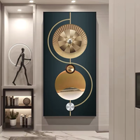 Art mural abstrait de luxe nordique, plumes dorées et blanches, toile artistique, peinture en porcelaine cristalline, feuille encadrée, décoration intérieure