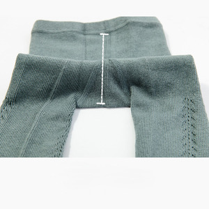 Großhandel 3 paare/paket 1-8y Baby Baumwolle Strumpfhosen Kinder Mädchen gerippte Strumpfhose Weiß Schwarz Grau Weinrot - Product Image 6