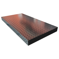 Table de soudage 3D avec plaques d'angle et butées de positionnement, plateforme de fixation nitrurée avec trous de 28 mm pour soudage de précision