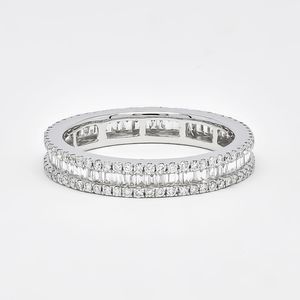 Bague de fiançailles en diamant taille émeraude de qualité supérieure avec diamants ronds d'appoint 1,50 ct certifiée IGI Or 14 carats Bijoux de mariage tendance - Product Image 6