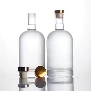 Cylindre 700ML Eau de source pétillante Bouteilles en verre clair carbonatées - Product Image 4