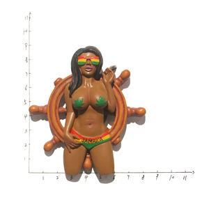 Imán de Refrigerador con Diseño de Chica en Bikini Sexy en 3D, Pin Up, Resina, Adhesivo para Refrigerador, Recuerdo, Regalo Promocional para Destinos Turísticos - Product Image 4