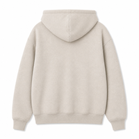 Sweat à capuche zippé oversize pour homme, coupe courte avec impression personnalisée et épaules tombantes tendance