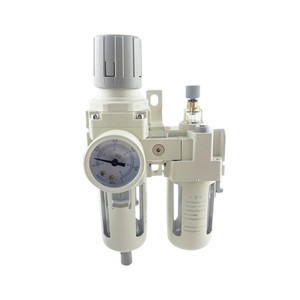 Unité de traitement d'air Heze avec filtre-régulateur, composant pneumatique, manomètre 0,4 MPa, double étage - Product Image 1