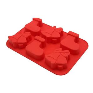 Christmas Jingle Bell Shape Nonstick <b>Silicone</b> Baking Molds Eco-Friendly and Sustainable DIY Cake <b>Tools</b> for Food Commercial Use - Product Image 2