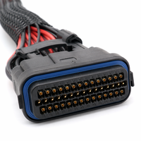 OEM Industrial Equipment Wiring Harness KET MG630 24Pin AWG20 UL1015 Waterproof IP67 for Braiding Crimping Welding Machine Parts