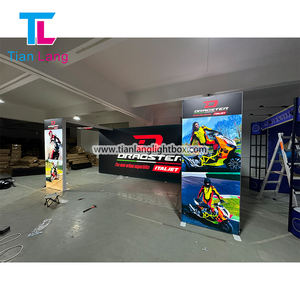 TianLang Taille personnalisée SEG Tissu Aluminium Extrusion Publicité Affichage LED Boîte à lumière pour stand - Product Image 4