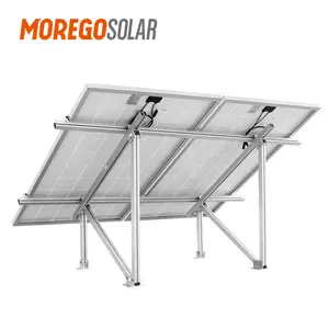 Light weight aluminum solar panel mounting system with 2pcs solar panels for solar panel system