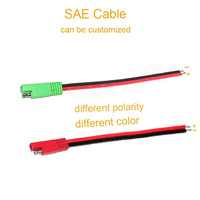 Rot-Grüner SAE-Stecker Kabel 12V SAE-Stecker Trennbarer Stromstecker Einzelstecker Stromkabel für Solarpanels Motorrad